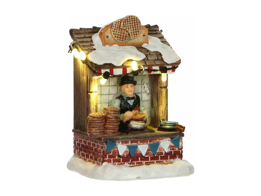 Pueblo navideño en miniatura de Poliresina - 7 x 6 x 10 - Multicolores - LUVILLE ORIGINALS