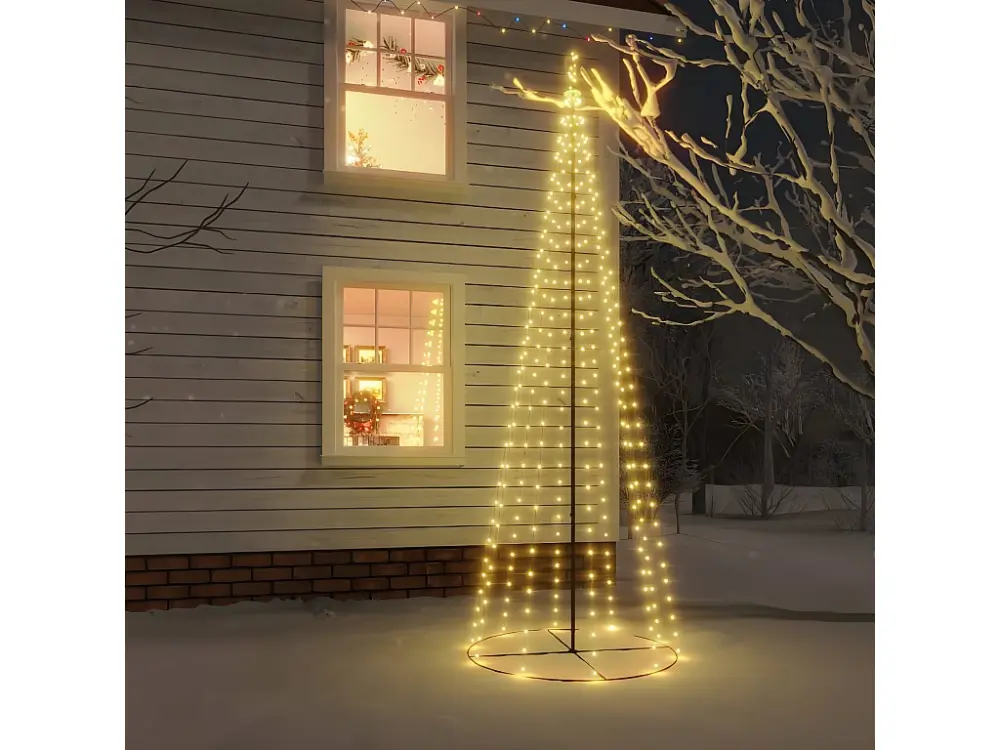 Árbol de Navidad 310 LED blanco cálido 100x300 cm