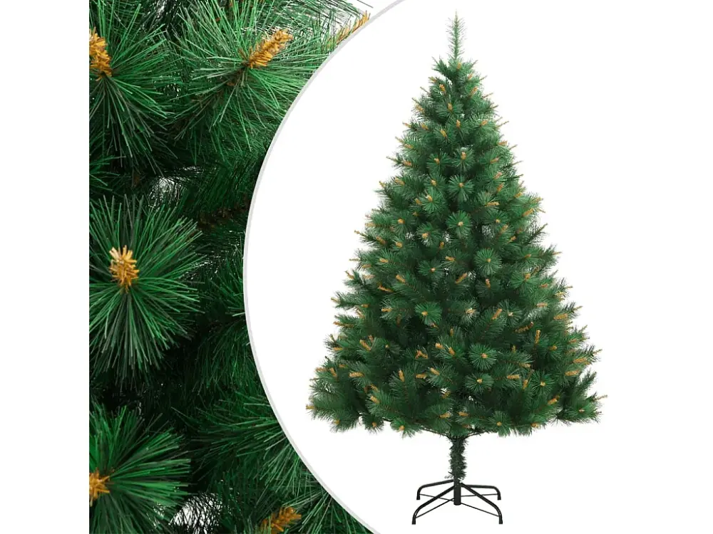 Árbol de Navidad artificial con bisagras y soporte 240 cm