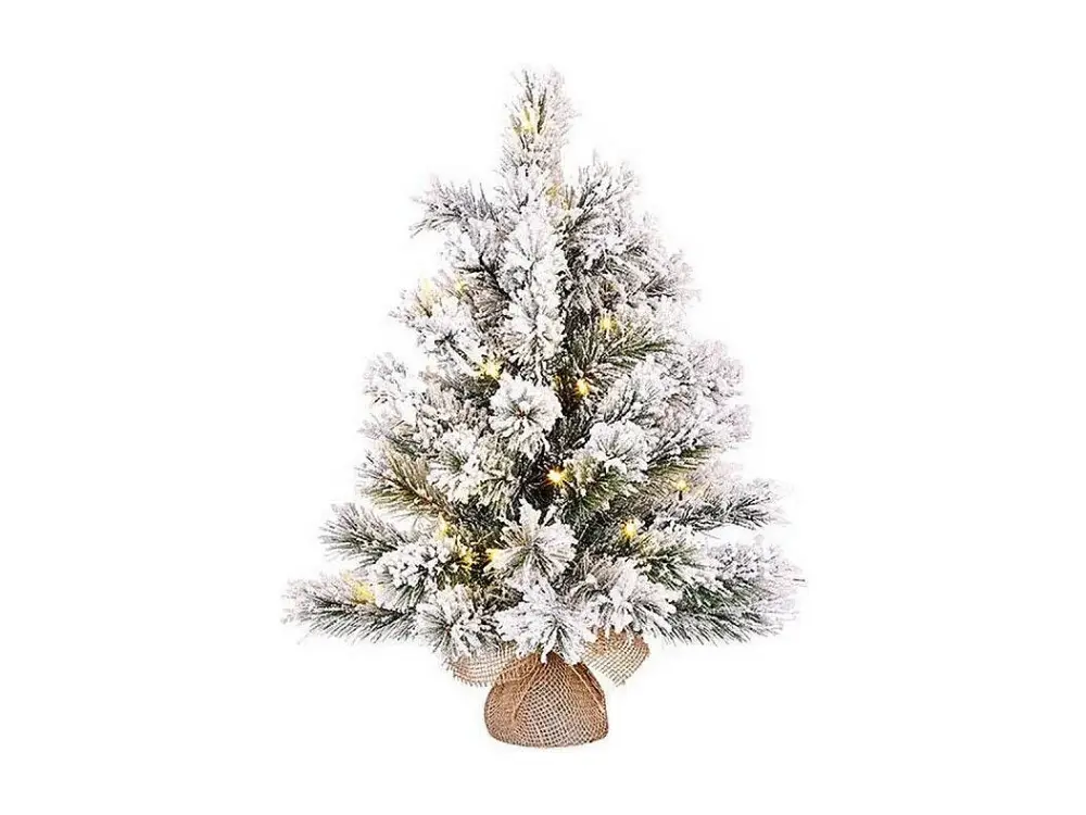 Árbol de Navidad artificial de PVC Hardneedle - 60 x Ø41 - Verde escarcha - DINSMORE