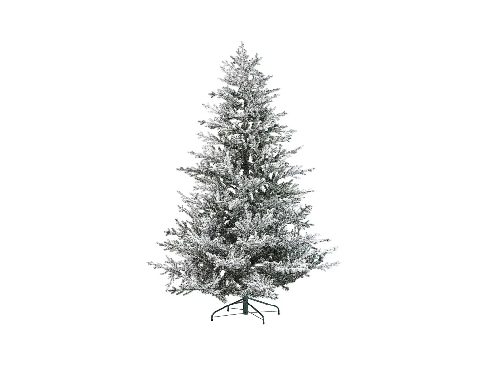 Árbol de Navidad blanco/verde 210 cm BRISCO