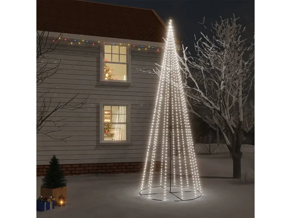 Árbol de Navidad cónico 732 LED blanco frío 160x500 cm