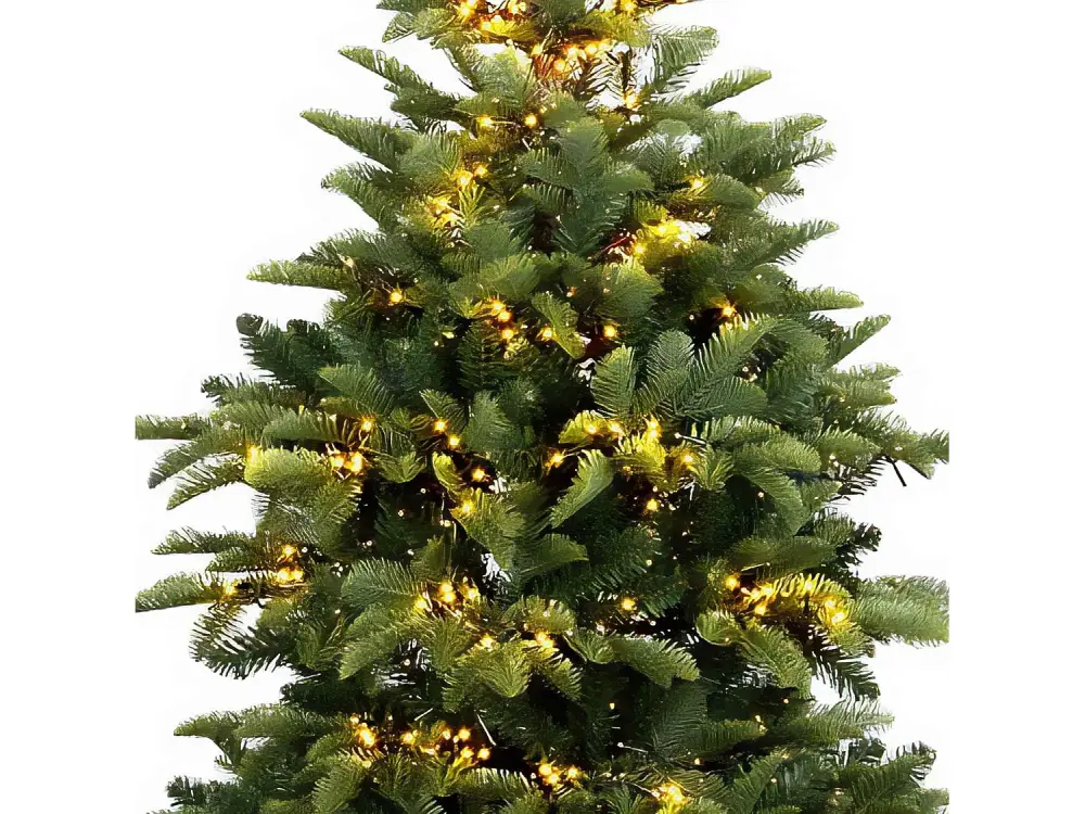 Robin WW - Árbol de Navidad con efecto realista con luces LED ø111x210H, 731 ramas