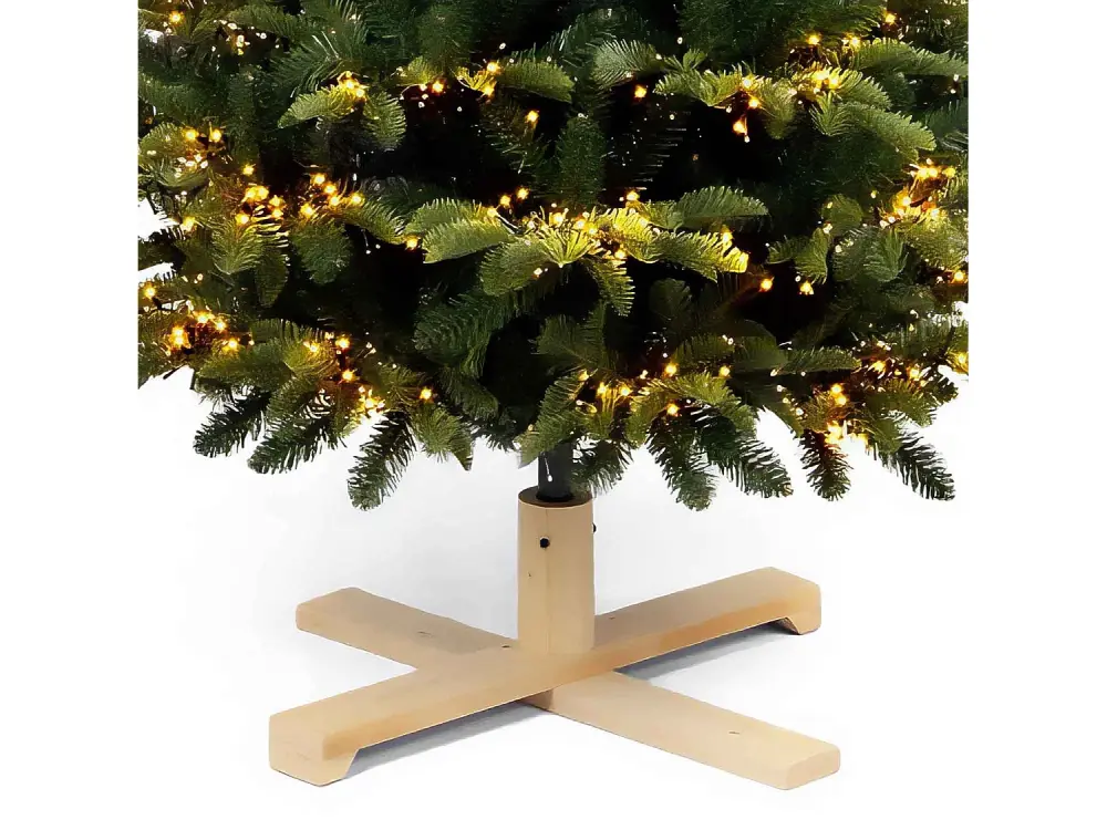 Robin WW - Árbol de Navidad con efecto realista con luces LED ø111x210H, 731 ramas