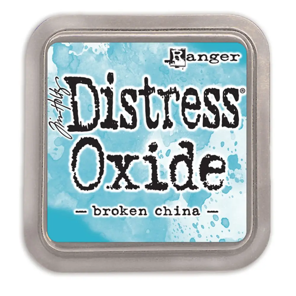 Arte con Resina Tinta Distress Oxide Broken China