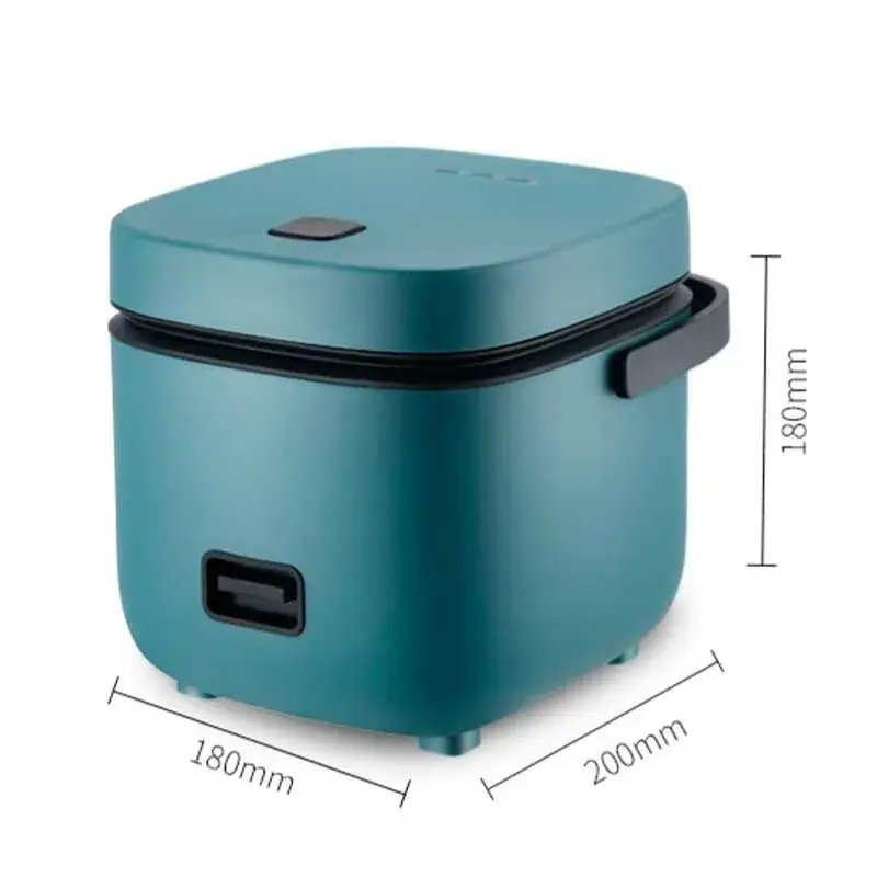 Mini olla arrocera eléctrica 1,2L 200W control mecánico azul 18x18x20 cm