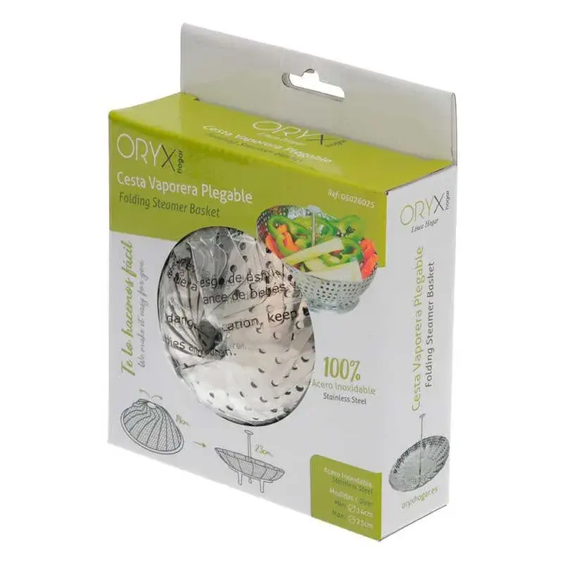 Cesta vaporera Oryx extensible acero inoxidable Ø14-23 cm