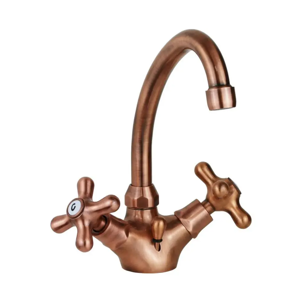 Monoforo lavabo con caño orientable y desagüe automático Paffoni serie Iris - Ramado