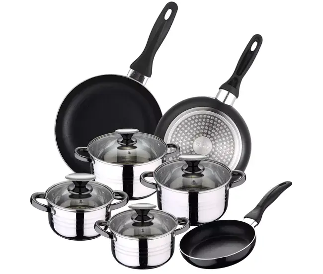 Set Bateria 8pc SIP + Set 3 sartenes SIP CUNE 16/20/24