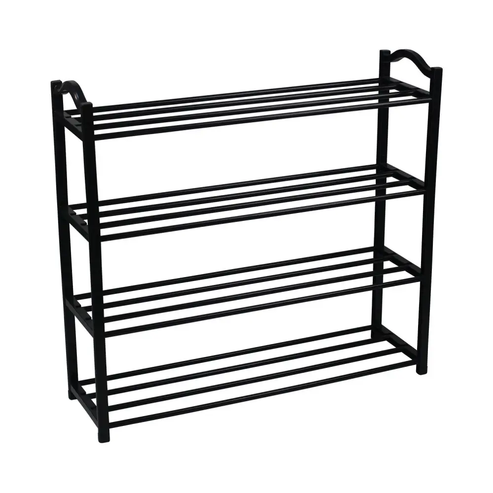 Estanterí zapatero 4 baldas neo negro 63x20x62cm thinia home