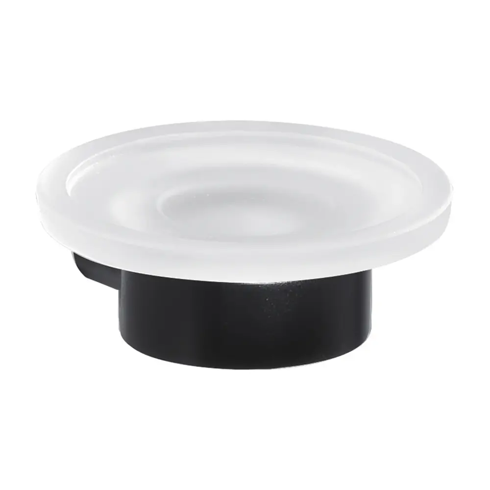 Portasapone muro Ottone e Cromall di Gedy serie Pirenei - Nero Matt