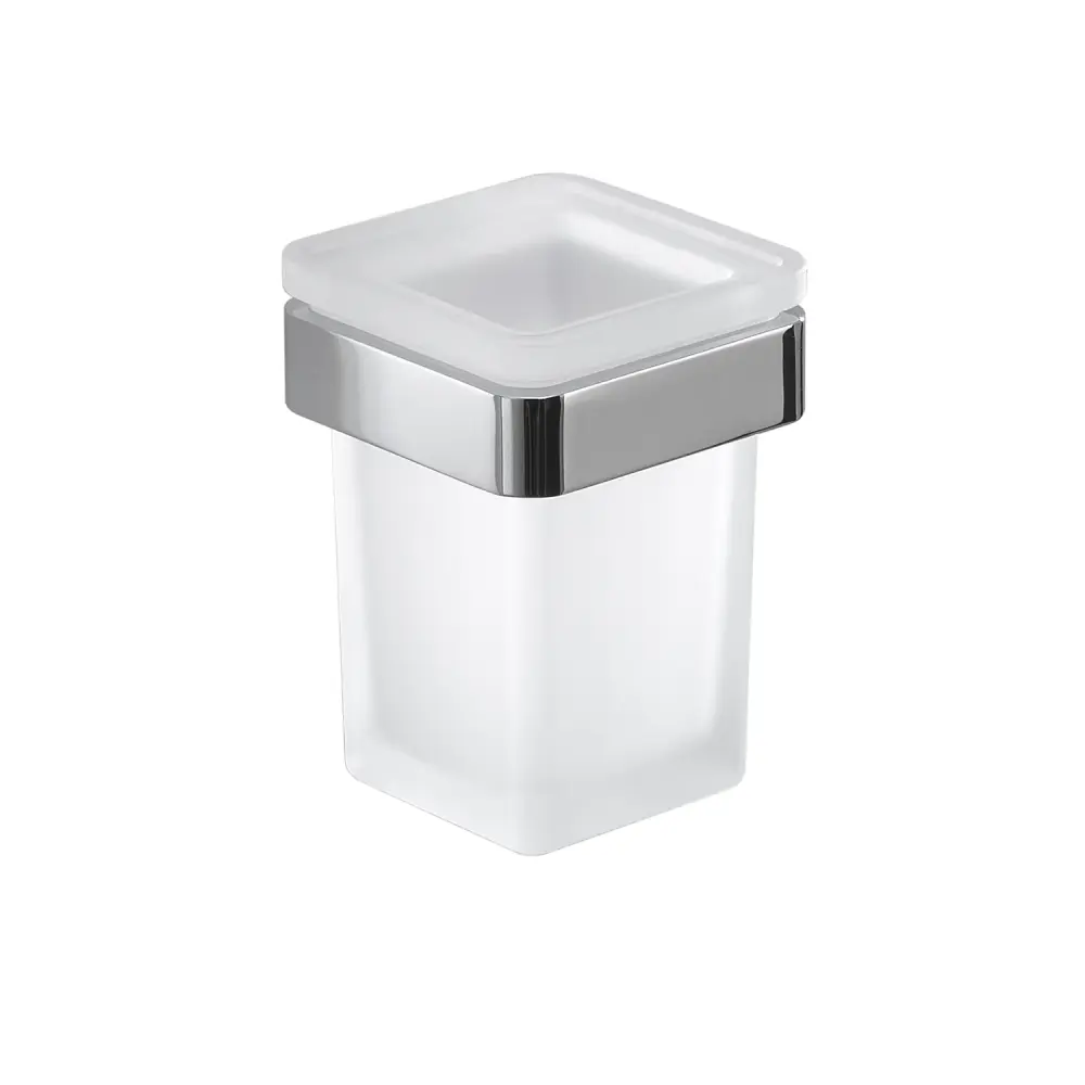 Portaspazzolini Ottone e Cromall Gedy serie Samoa - Cromato