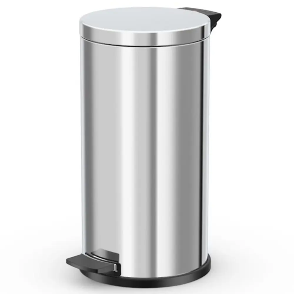 Contenedor de Compost Hailo papelera pedal uniforme acero inox cubo interior galvanizado l 18l