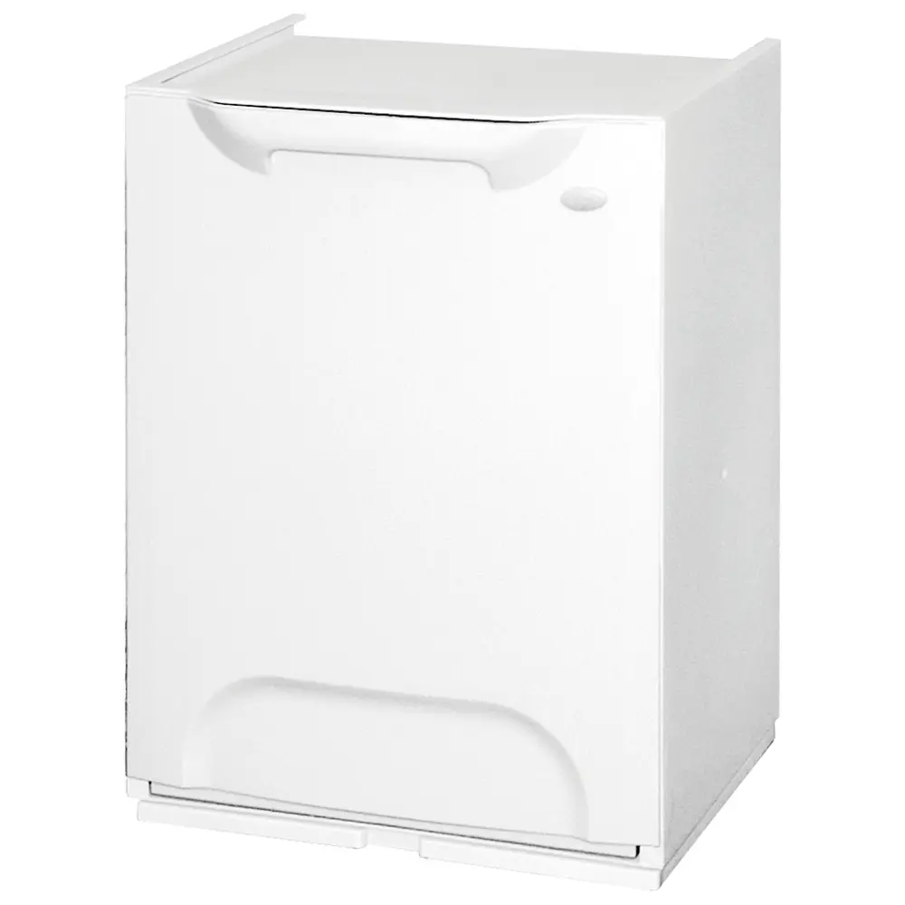 Contenedor de Pedal Well home papelera reciclaje polipropileno color blanco. Depósito 20l