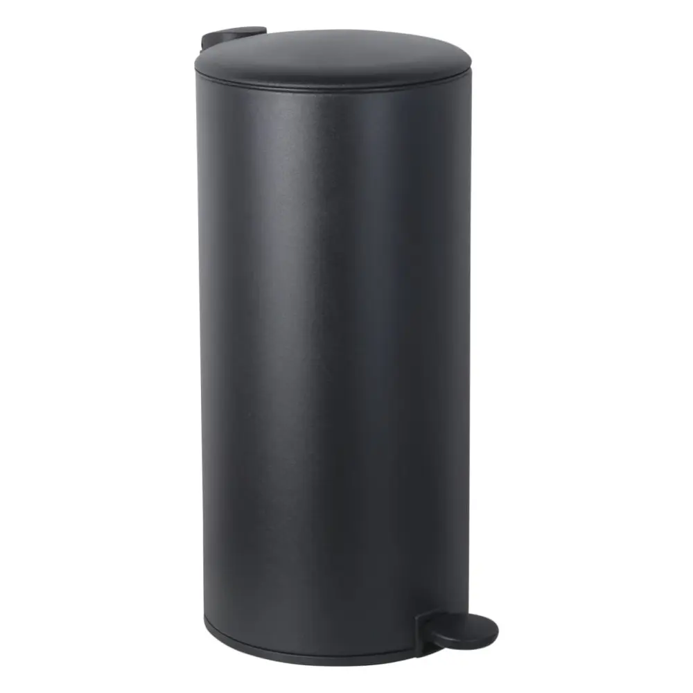 Papelera de Exterior Practo home papelera con pedal negro mate 30 l
