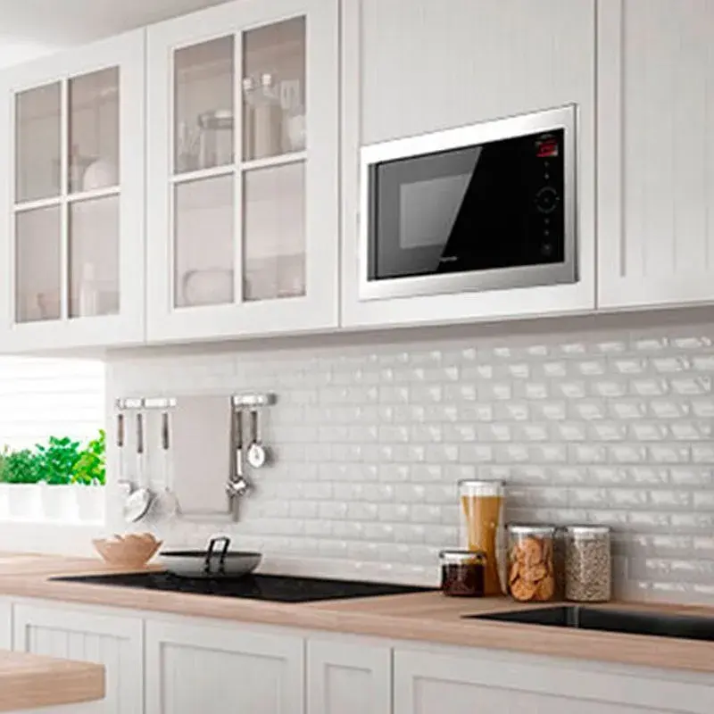 Certificado CE Microondas encastrable GrandHeat 2500 Built- Touch SteelBlack Cecotec 25L 900W control táctil