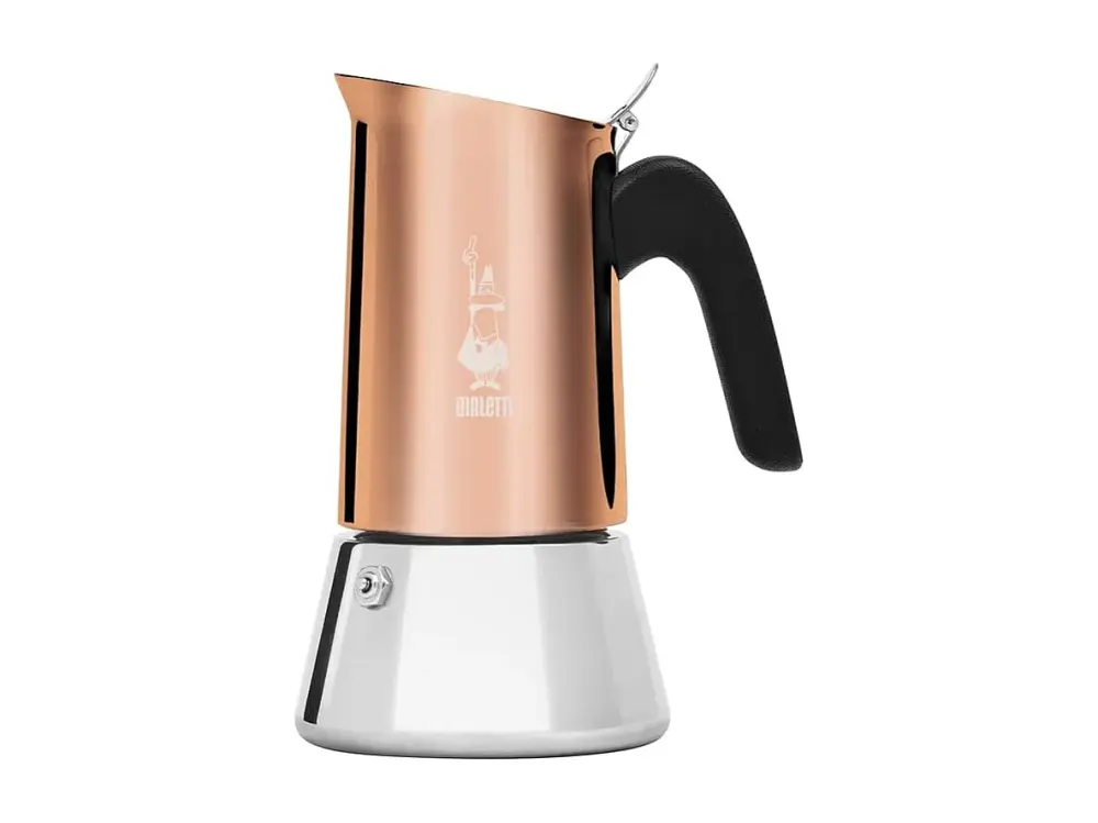 Cafetera italiana Vénus de acero inoxidable para 6 tazas de inducción cobre Bialetti - 100% compostable