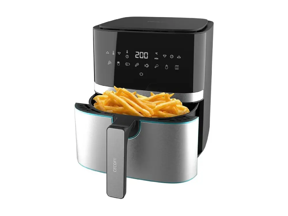 Freidora sin Aceite de 5,5 L de Aire Caliente Cecofry Full Inox 5500 Pro. 1700 W, Dietética y Digital, Panel Táctil, Aca...