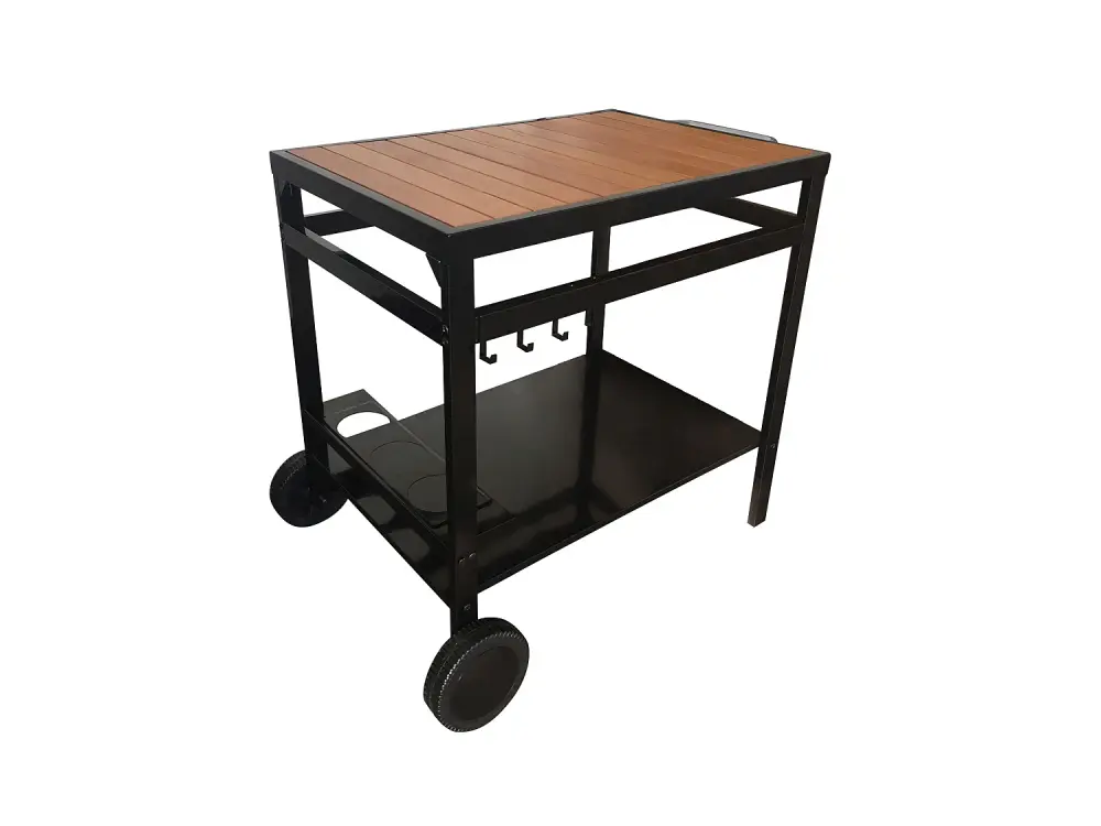 Happy Garden Carrito bar exterior AVEIRO para plancha - Carrito Auxiliar con ruedas