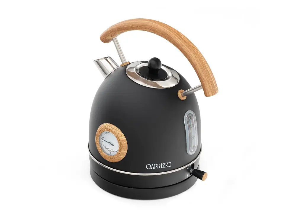 Hervidor Agua Caprizze Nara 2200W Acero Inox. 1.8L Negro