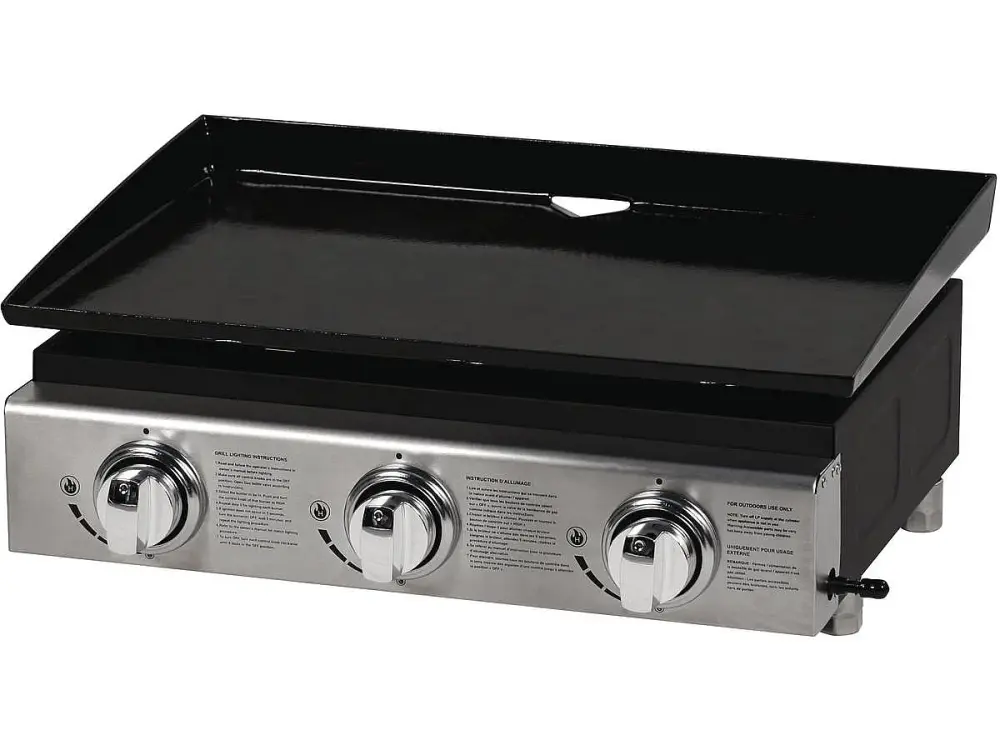 Plancha "Presto 3" - 3 quemadores - 9.7kW - Gris