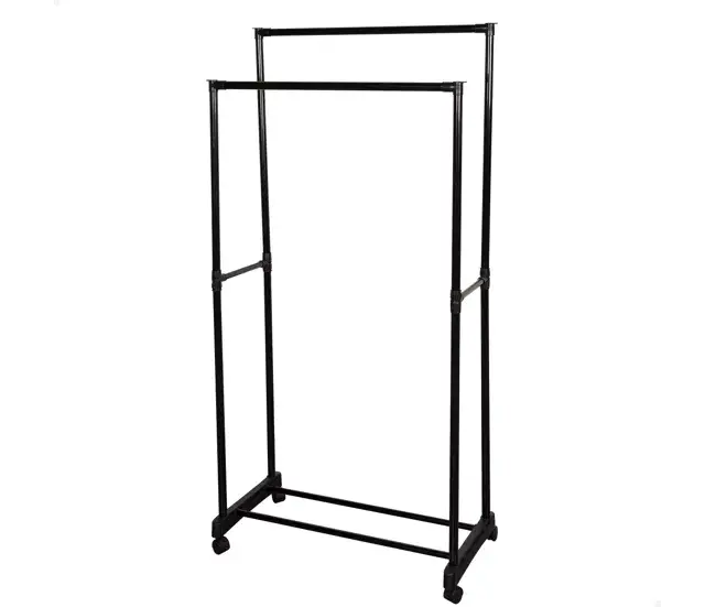 Cajón de Tela Max Home Burro ropa doble altura con zapatero y ruedas 75x40x157 cm