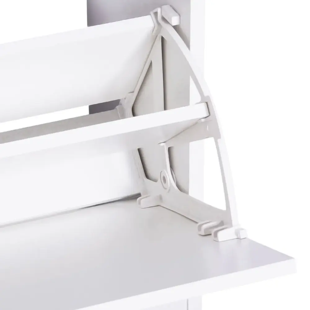 Conjunto de recibidor Roley Homcom zapatero + espejo perchero blanco 46,5x80x27 cm en Beige