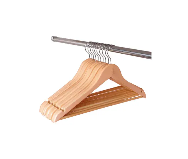 Estante Flotante Set de 8 perchas madera 44,5cm
