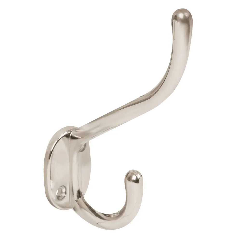 Perchero para puerta, niquel satinado, vasto