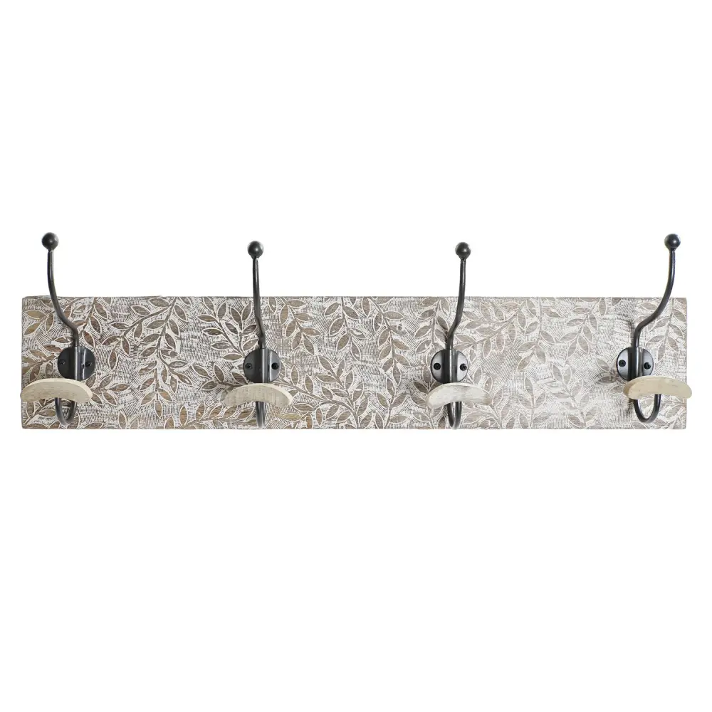 Premium con Acabado Antideslizante PERCHERO PARED MANGO HIERRO 76X14X21 TALLADO