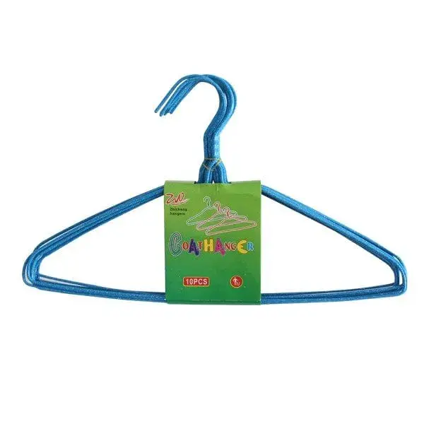 Set 10 perchas Alessio Braco metálico alambre colores surtidos