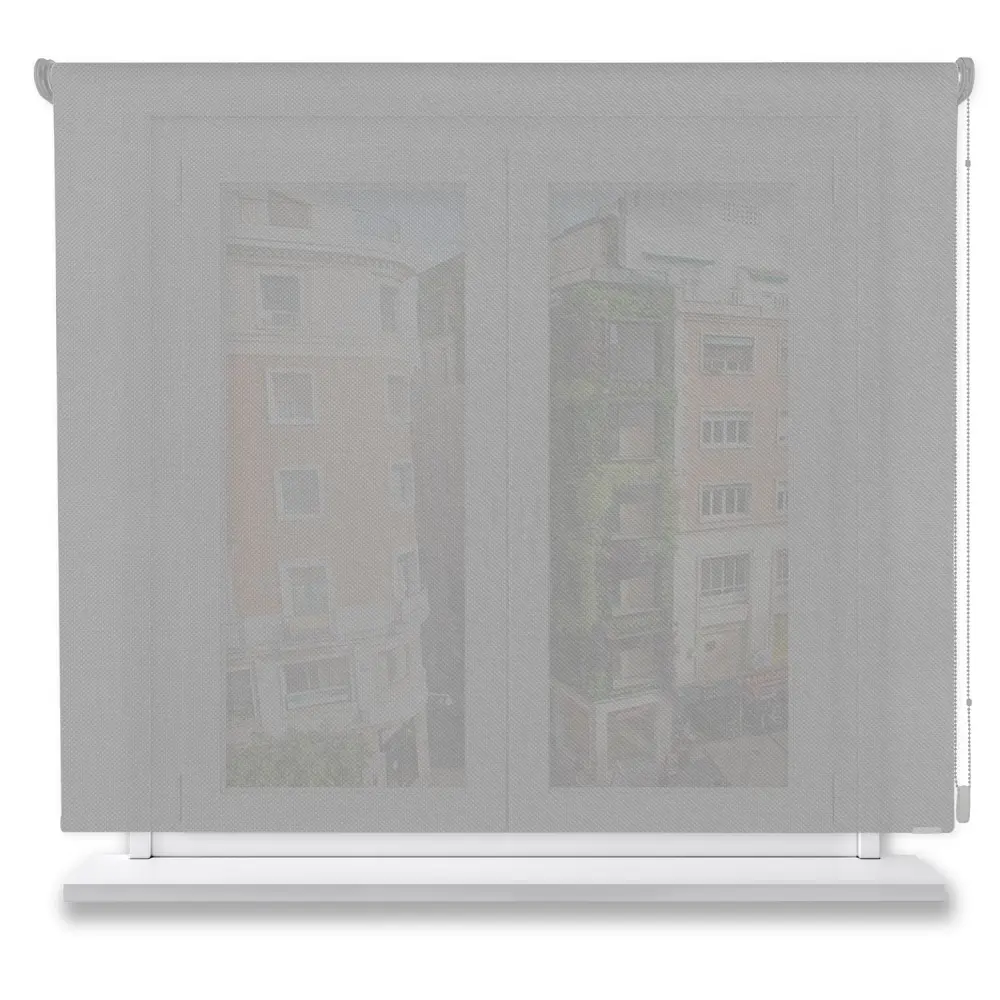 Estor enrollable screen elemental 5% negro gris 140x250cm.