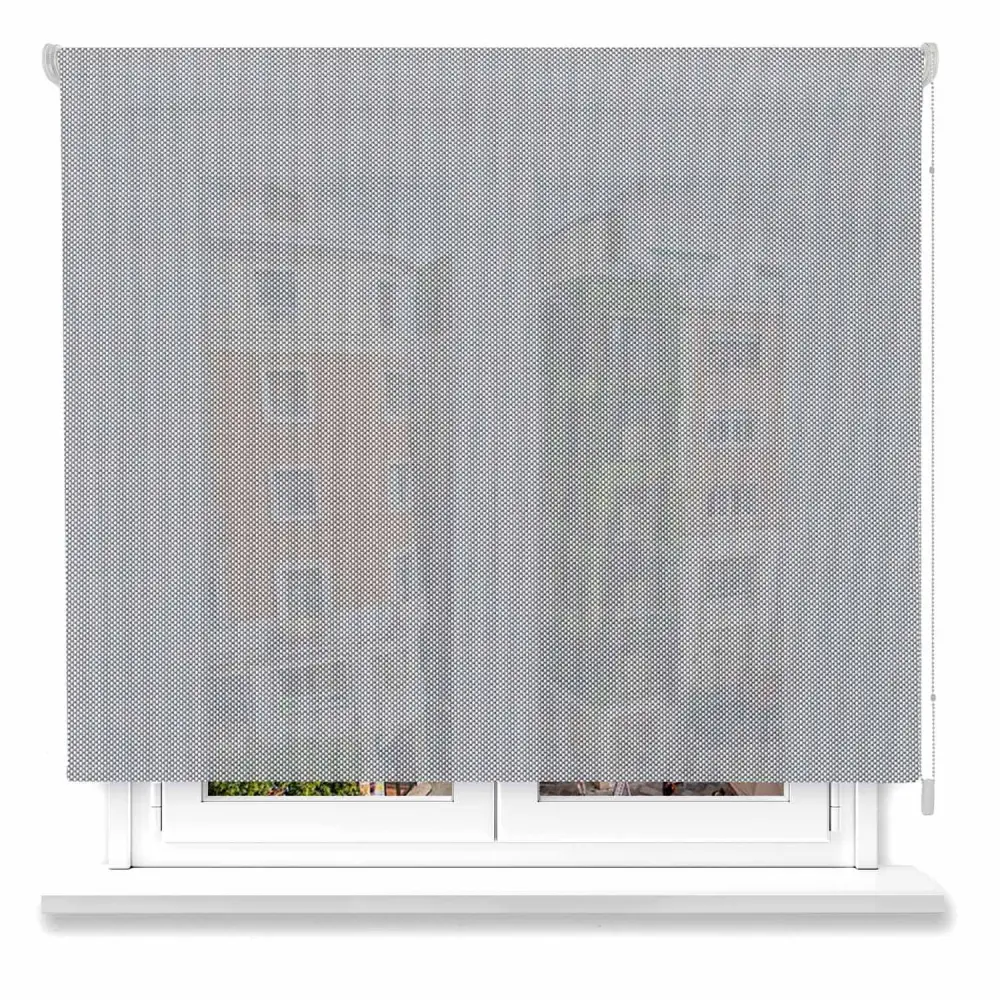 Estor enrollable screen esencial 5% blanco perla 170x200cm.