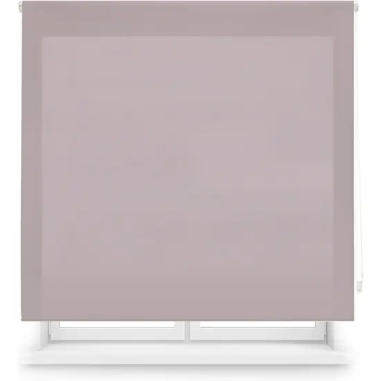 Estor enrollable translúcido medida 70x175 morado pastel