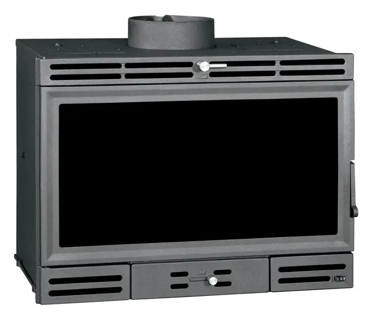 Tj - insertable de leñ con turbinas en fundición modelo afar de 12,4 kw