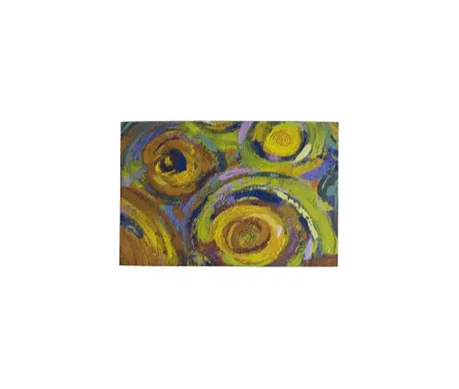 CUADRO ABSTRACTO MOSTAZA