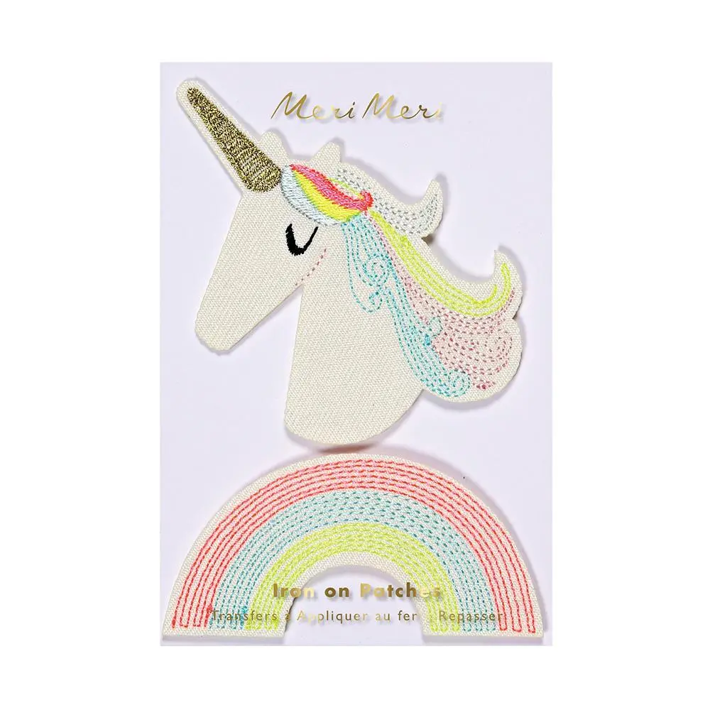 Abrelatas Manual Parches de planchar - Unicornio y arcoiris