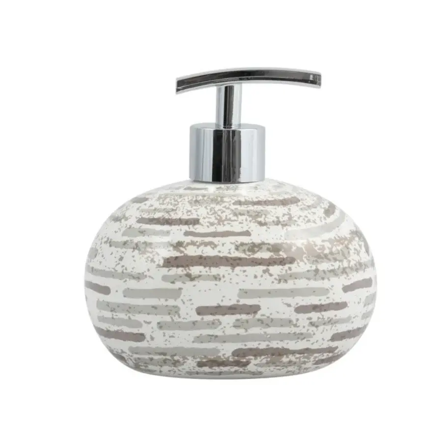 Dispenser Porta Sapone ceramica mattone marfil collezione CARAMIDA