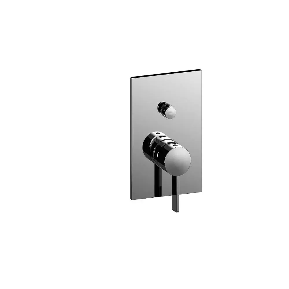 Miscelatore doccia con piastra acciaio inox serie Rock modello RO015ST/M Metal looking Paffoni