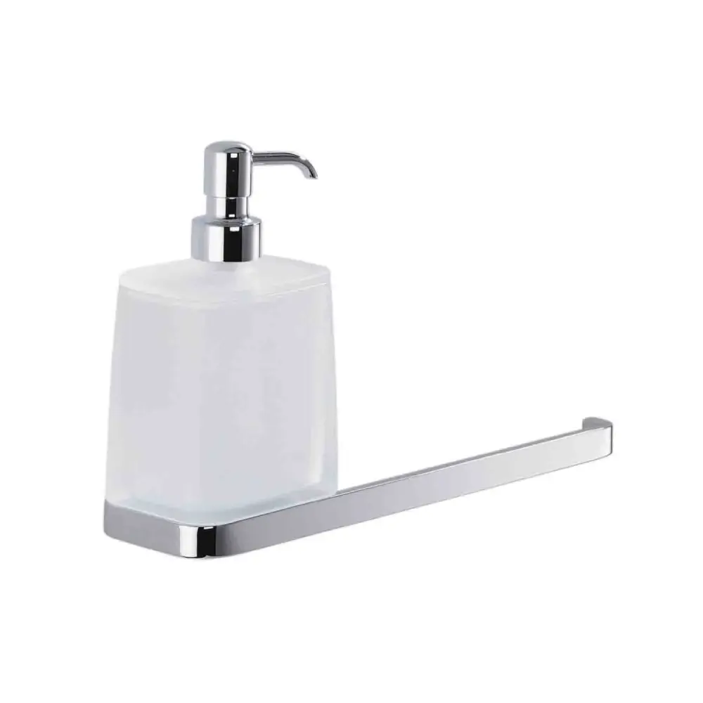 Spandisapone con portasalvietta bidet ottone e vetro collezione Time di Colombo Desig