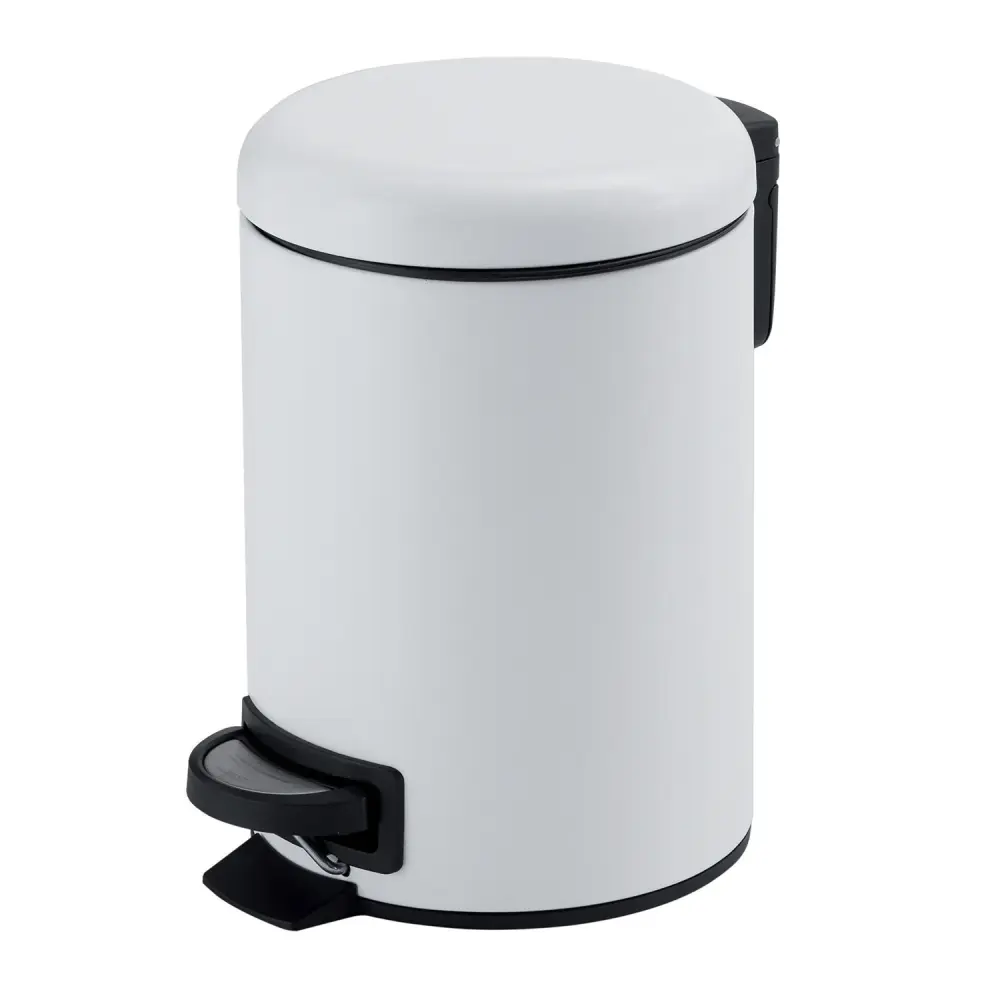 Portarifiuti 5 lt Acciaio Inox modello Potty di Gedy - Bianco Matt