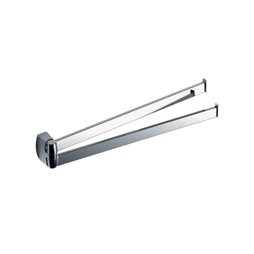 Dispensador de Jabón Porta toallas doble articulación en latón cromado colección Trenta de Colombo Design