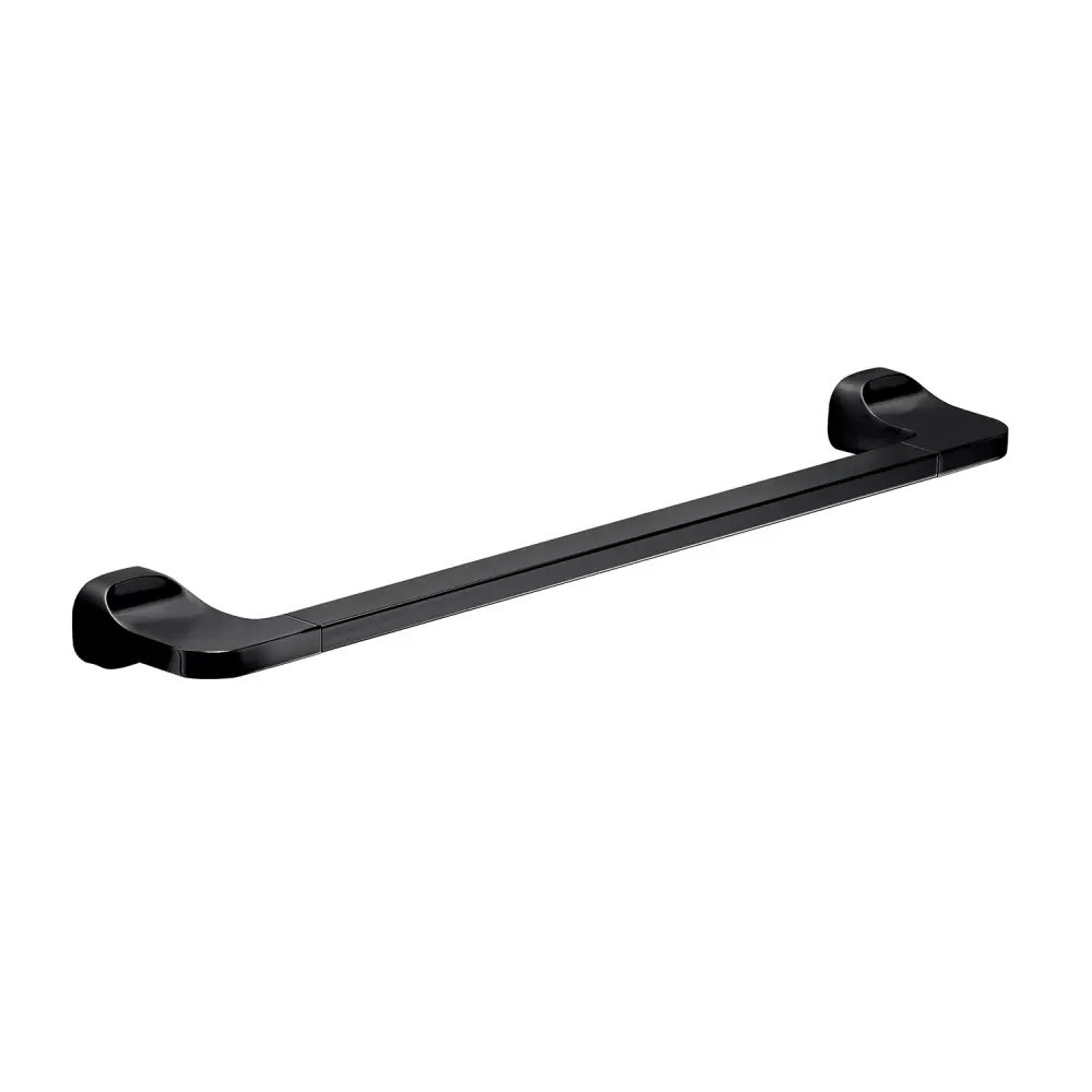 Jabonera de Pared Porta toallas 45 cm en acero inoxidable Gedy serie Stelvio - negro mate