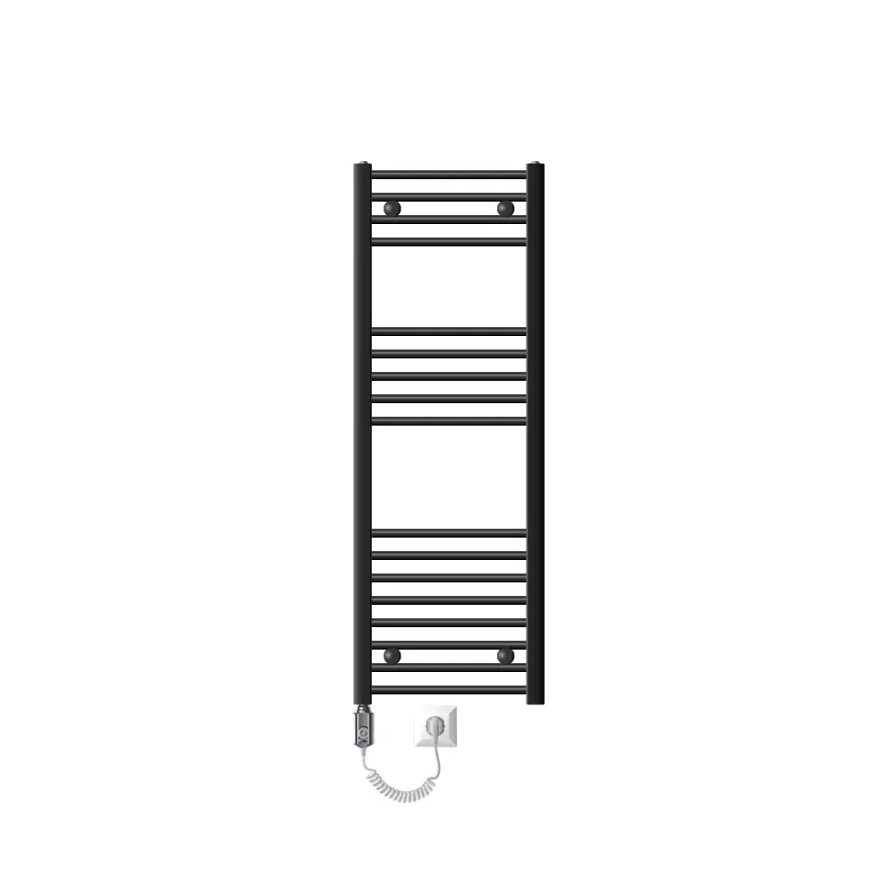 Radiador de baño eléctrico 400 x 1200 mm antracita ecd germany