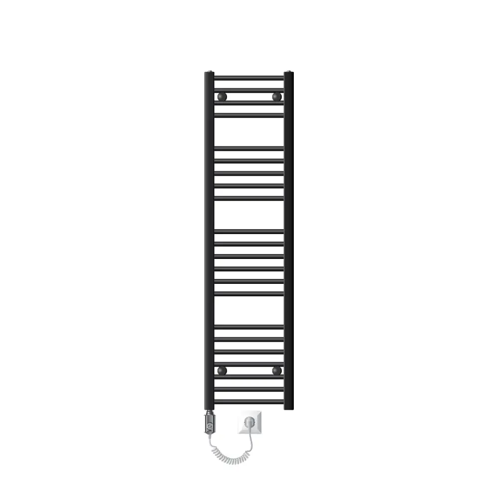 Radiador de baño sahara con elemento 900w 300x1400 mm antracita