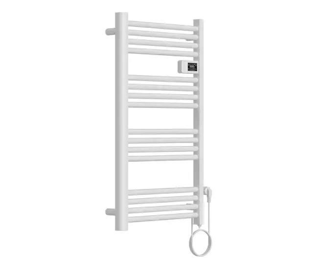 Radiador toallero eléctrico mural Follo 500W 16 tubos aluminio 96x54cm - Blanco