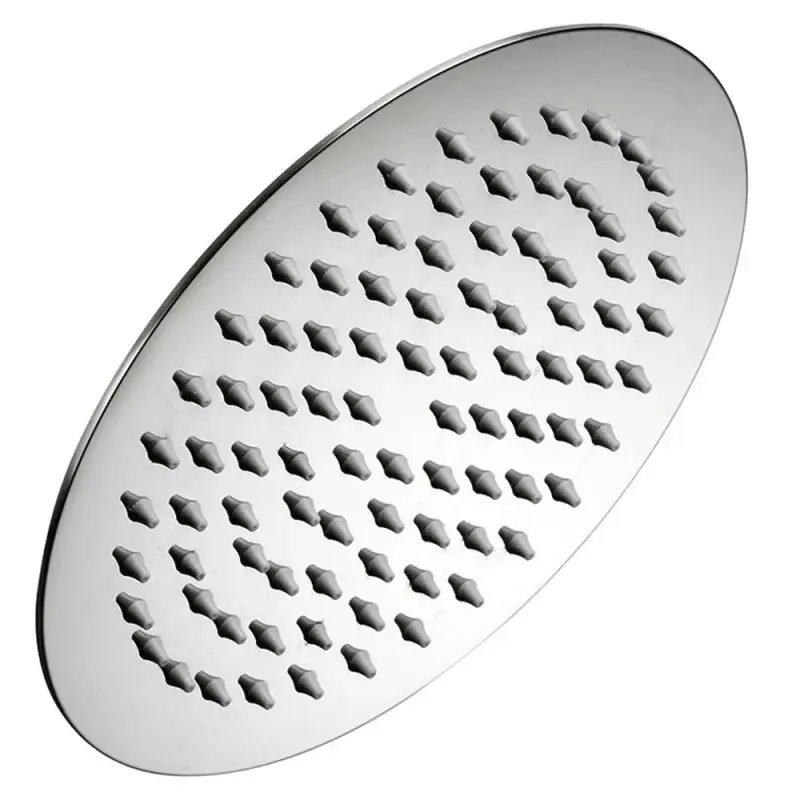 Soffione doccia tondo acciaio inox diametro 150 mm lucidato specchio anticalcare