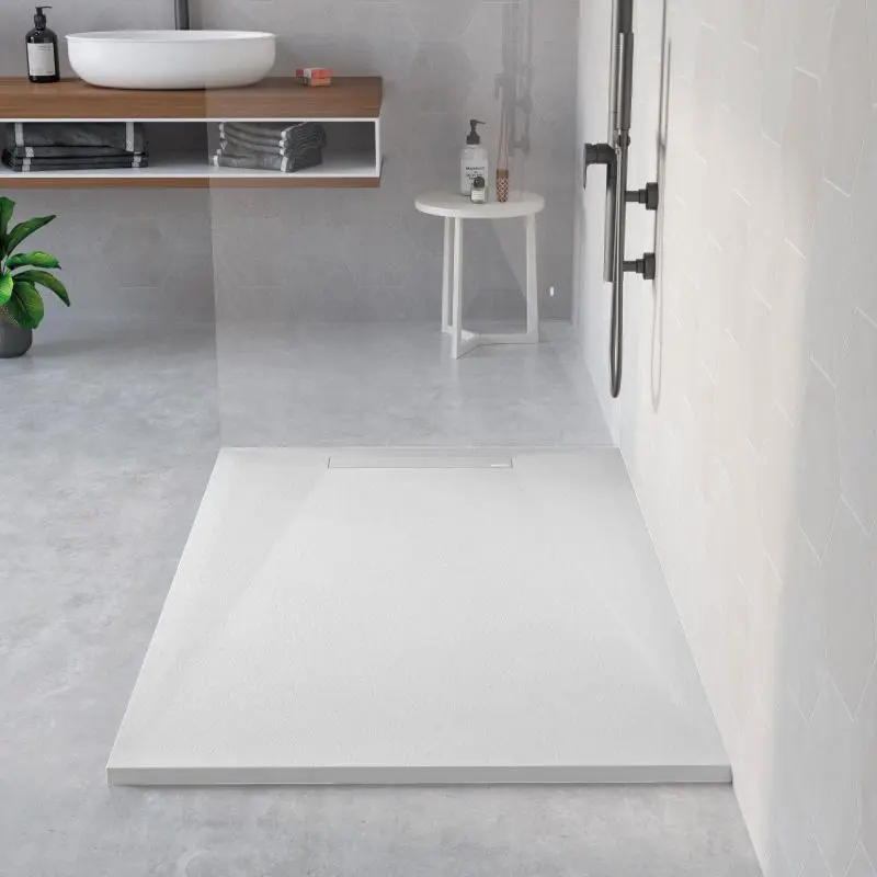 Cartel Vintage Plato de ducha resina narvi blanco 70x140 cm