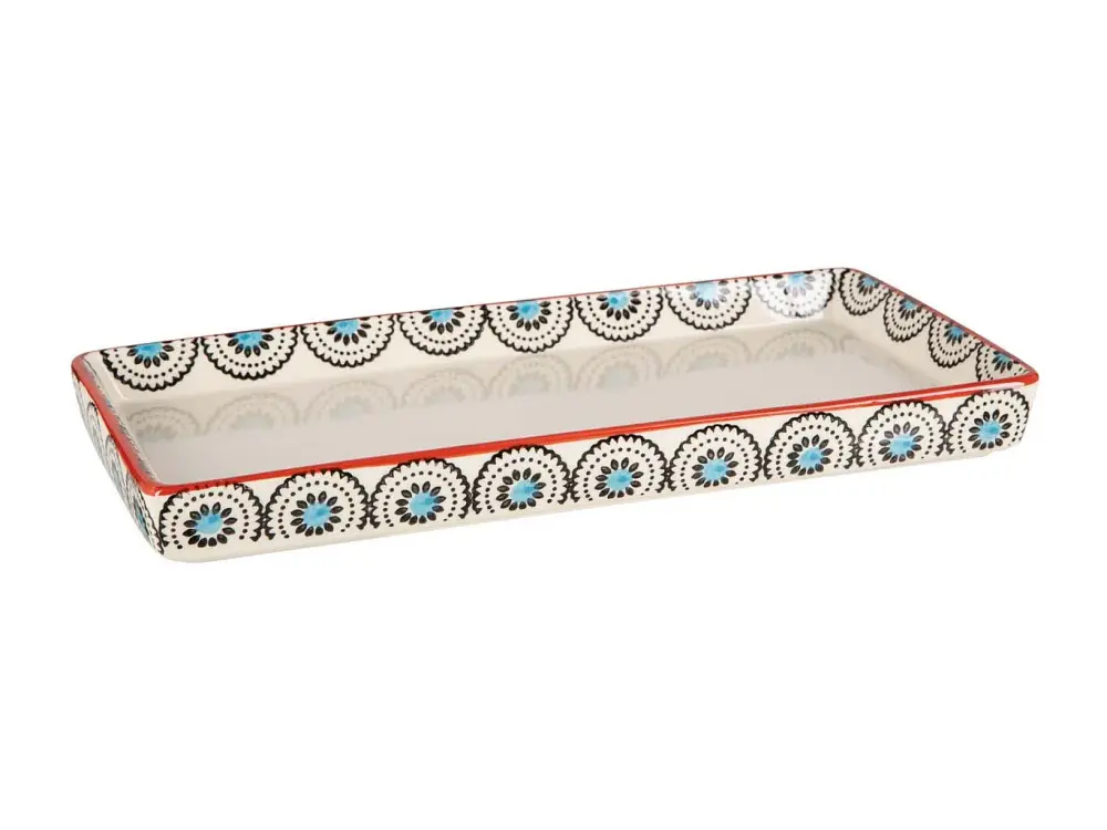 Bandeja de gres 23 x 12 x 2,5 cm Ethno