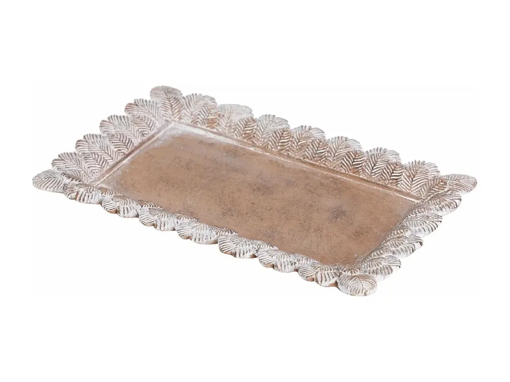 Bandeja Resina Natural 25x14,5x2,5 Cm